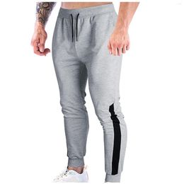 Men's Pants Mens Mid-Waist Casual Joggers Sweatpants Slim Athletic Yoga With Pockets Street Solid Sports Trousers Pantalones