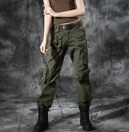 Women Baggy Cargo Pants Plus Size Dance Overalls Trousers Large Size Female Military Army Green camouflage pants Trousers Outdoor Sport Bottoms