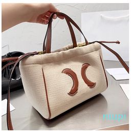 Large Capacity Canvas Shopping Tote Bag with Magnetic Buckle, Removable Leather Strap, Interior Zipper Pocket, and cross body tote Wallet - Perfect for Casual and Travel Use