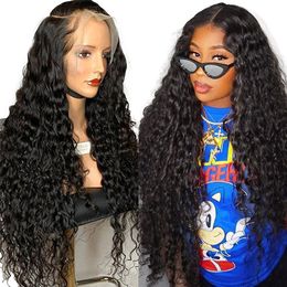 Let's Go 13x4 Water Wave Lace Front Wig Human Hair Wig New Store Promotion Surprise Continuously 13X6 Invisible Lace Frontal Wig