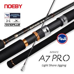 Boat Fishing Rods Noeby Shore Light Jigging Rod 2 49m 2 75m 2 9m M MH H 2 Section Spinning Long Casting Seabass Fuji Guide 230825