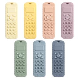 Teethers Toys Food Grade Silicone TV Remote Control Shape Bebe Teething Toy kids Sensory Educational Baby items With 230825