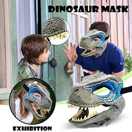 Party Masks Dinosaur Mouth Mask Halloween Christmas Cute Animal Tyrannosaurus Rex Dinosaur Mask Terror Carnaval Masquerade Mask 230826