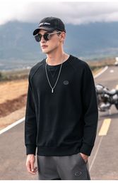 Mens Hoodies Sweatshirts Y1781 mens trendy simple and creative embroidery round neck 230825