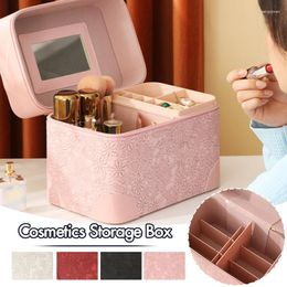 Storage Boxes 3 Trays Makeup Box Cosmetics Case Jewelry Organiser Vanity Make Up Portable Multi-Functional Cosmetic