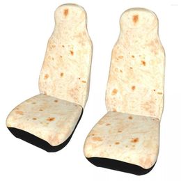 Car Seat Covers Tortilla Time Burrito Cover Four Seasons AUTOYOUTH Mexican Food Front Rear Flocking Cloth Cushion Fabric Protector