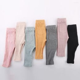 Trousers Breathable Stylish Pockets Skinny Girls Cosy Pants Mid Waist For School