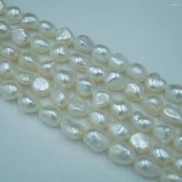 Loose Gemstones Wholesale White Baroque 10-11mm Freshwater Pearl Beads For Jewellery Making