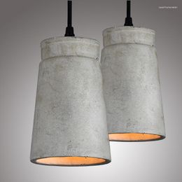 Pendant Lamps The Nordic Minimalist Retro Light Cement Vintage Lamp Restaurant Dining Room Coffee Hall Lighting Fixture
