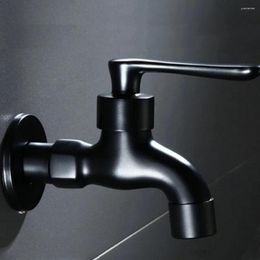 Bathroom Sink Faucets Black Brass Washing Machine Faucet Wall Corner Outdoor Garden Bath Toilet Mop Pool Taps