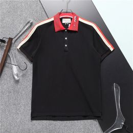 Fashion Men's T-Shirts Mens T-shirt Sleeve Breathable Tops Tees Letter Pattern Print Men Women Summer T Shirts Plus size men's polo shirt M-3XL V20