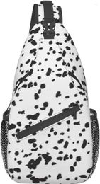 Backpack Dalmatian Dog Print Sling Bag Crossbody Gifts For Travel Hiking Chest Daypack Purses Shoulder Women Men