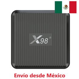 Ship From Mexic X98Q Android 11.0 TV BOX Amlogic S905W2 2.4G 5G Dual Wifi 4K HD 2GB/16GB Set Top Box Media Player 2gb 16gb