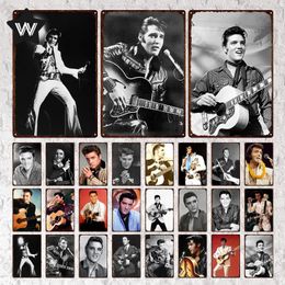 Famous Star Metal Poster American Singer Posters Rock Star Tin Sign Vintage Metal Plaque Signs Retro Pub Bar Man Cave Livingroom Home Decoration Plates 30X20CM w01