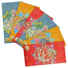 Gift Wrap 6Pcs Chinese Style Red Envelopes Paper Money Bags Decorative Year