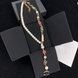 gioielli Collana classica dello stilista Collana colorata di gioielli con pietre preziose Bracciale di design Regalo di nozze