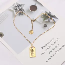 5016Cross border Hot Selling Small Fragrance Letter Pendant Necklace Popular Letter Necklace Women's Fashion Long Versatile Pearl Pendant