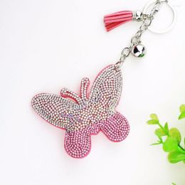 Keychains Fashion Butterfly Keychain Plated Keyring For Women Jewellery Gift Cute Key Chain