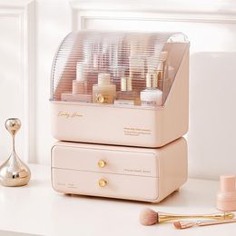 Storage Boxes Drawer Lipstick Box Plastic Women Cute Skincare Jewelry Makeup Multilayer Bedroom Porta Maquiagem Home Furniture