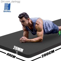 2Meter Longer Yoga Mat Super Large Lengthened Yoga Mat Men's Special High Quality Fitness Pilates Exercise Healthy Fitness Mat Q230826