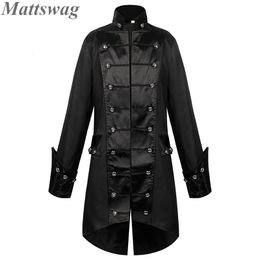 Men's Jackets Vintage Halloween Gothic Dress Coats For Men Mediaeval Steampunk Renaissance Tuxedo Overcoat Party Prom Stage Show Costumes Male 230825