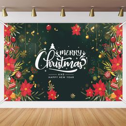 Christmas Decorations Christmas Background Fabric Christmas Party Decorative Hanging Cloth Holiday Layout Christmas Banner 230825