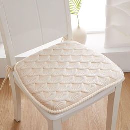 Pillow Modern Style Crystal Velvet Dining Chair Pad High-quality Thicken Non-slip Sit Horseshoe-shape Office Sedentary StoolMat