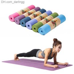 Rooxin Yoga Mat Anti-skid Sports Fitness Mat 6MM Thick EVA Comfort Foam yoga matt for Exercise Yoga and Pilates Gymnastics mat Q230826