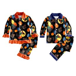 Pyjamas Boys and girls Children's Halloween Pyjamas set Toddler Long sleeve pants 230825