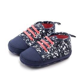 First Walkers Baby Shoes Boy Girl Star Print Sneaker Cotton Soft Anti-Slip Sole Newborn Infant First Walkers Toddler Casual Canvas Crib Shoes L0826
