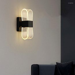 Wall Lamps Modern Acrylic Lamp Gold Nordic Sconce Lighting Fixture Corridor Dining Living Room Indoor Home Decor Bedroom Light