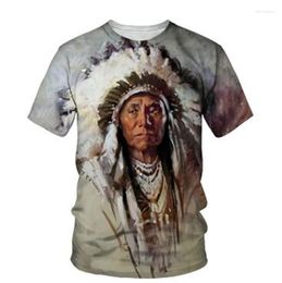 Men's T Shirts 2023 Summer Lndian Short Sleeve 3D Digital Print And Women's Casual Fashion Crewneck T-shirt