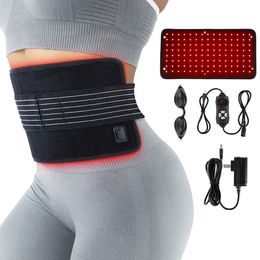Blue Light Blocking Glasses Infrared Led Red Therapy Belt 660nm 850nm for Waist Joints Lumbar Back Massager Health Care 230825
