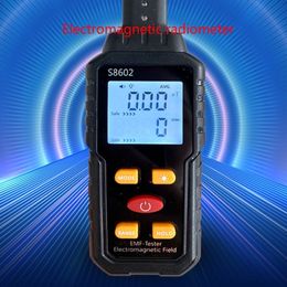 Radiation Testers EMF Meter 3-in-1 Electromagnetic Field Radiation Detector 5HZ-3500MHz Digital LCD EMF Detector Double Mode Testing 230826