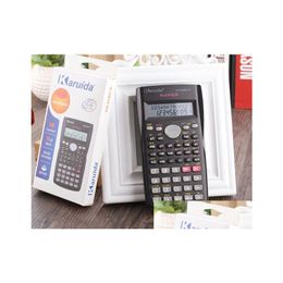 Calculators Wholesale Handheld Student Scientific Calcator 2 Line Display 82Ms Portable Mtifunctional For Mathematics Teaching Drop Otau3