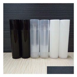 Packing Bottles Wholesale 5G Empty Clear Lip Balm Tubes Containers Transparent Lipstick Fashion Cool Tube Refillable Bottle Drop Del Otqej