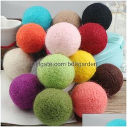 Charms Colorf Round Wool Felt Balls Pom Poms 50Mm For Girls Diy Room Party Christmas Decoration Handmade Accessories 2Pcscharms Drop D Dhgi4