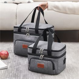 Lunch Bags Insulated Lunch Bag For Women Large Capacity Thermal Picnic Box With Shoulder Strap Water Resistant Zipper Meal Prep Cooler Pack 230825