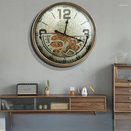 Wall Clocks Nordic Large 3D Clock Vintage Metal Silent Fashion Home Interior Design Relogio De Parede Decoration