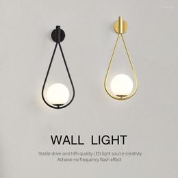 Wall Lamps Modern LED Lamp For Living Room Bedroom Bedside Corridor Aisle Light Els Background Home Decorative Sconce