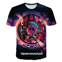 Men's T Shirts Terminator T-Shirt Science Fiction Movie 3D Printed Streetwear T800 Dark Fate Men Women Fashion Shirt Oversized Tees Tops