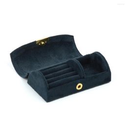 Jewellery Pouches Box Velvet Arch Face Package Boxes Smooth Storage Holder Earrings