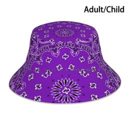 Berets Classic Bandana Style ( Purple Version ) Bucket Hat Sun Cap Mask Face Brimless