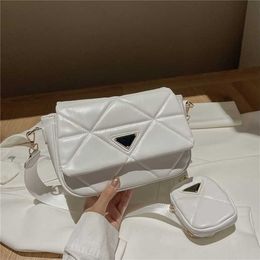 Purses clearance 70% Off women's bags can be Customised and mixed batches simple rhombic lattice strap three in female steamed stuffed bun mother