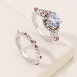 Wedding Rings European And American Fashion Jewellery Crystal Zircon Ring