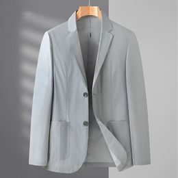 Men's Suits Blazers High Quality Blazer British Style Elegant Highend Simple Business Fashion Leisure Work Shopping Gentleman Suit Jacket 230826