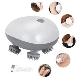 Head Massager Electric Cat Body Health Care Relax Shoulder Leg Arm Neck Deep Tissue Scalp Massage Kneading Vibrating Device 230826