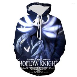 Men's Hoodies Spring And Fall Hollow Knight Men Women Children 3D Printed Hooded Pullove Long Sleeve Sweatshirts Boy Girl Kids Tops