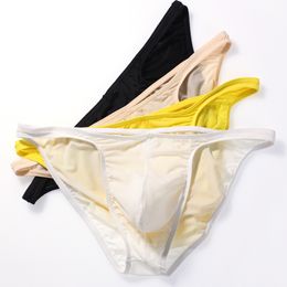 Underpants 4 Sexy Men Underwear Briefs Man Soft Comfortable Breathable bikinis Ultra thin Pouch Bikini Panties Y12 230826