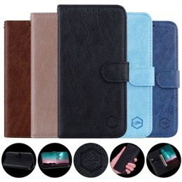 Oil PU Leather Wallet Cases For Iphone 15 Plus 14 Pro Max Iphone15 13 12 11 X XS XR 8 7 6 Fashion Retro Credit ID Credit ID Card Slot Flip Cover Holder Book Phone Pouch